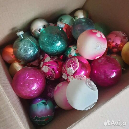 Елочные игрушки СССР крупные шары