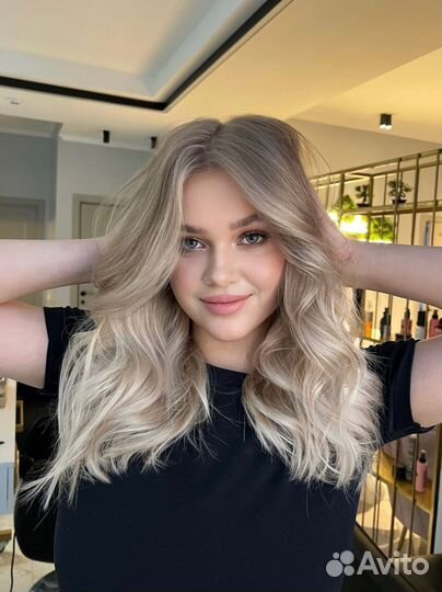 Окрашивание волос блонд