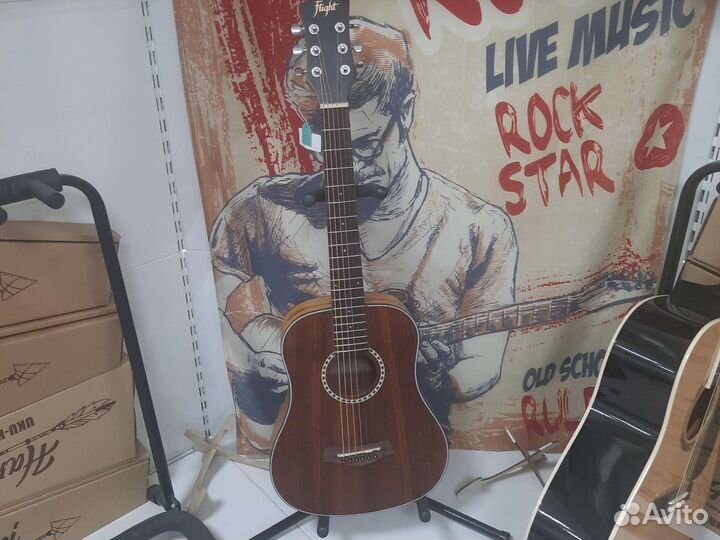 Гитара тревел Flignt-1000 teak новая