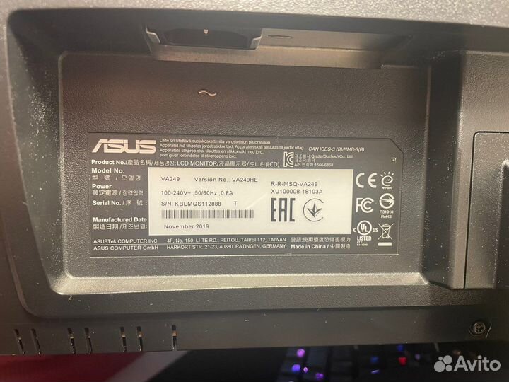 Монитор Asus va249he