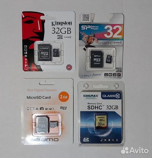 Карты памяти SD и MicroSD (2gb и 32gb)