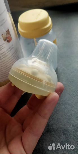 Бутылочка medela calma с соской и накладки