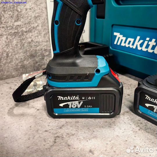 Шуруповерт Makita 18V ударный Щёточный + 2 аккум