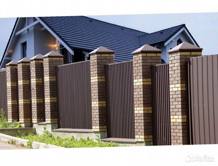 Забор из профнастила от изготовителя