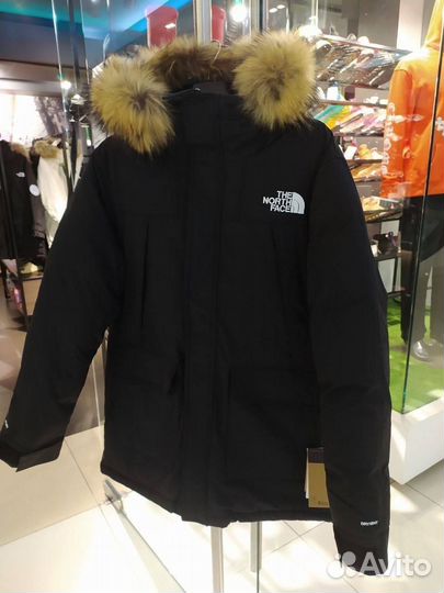 Мужская зимняя парка The North Face пух перо 100%