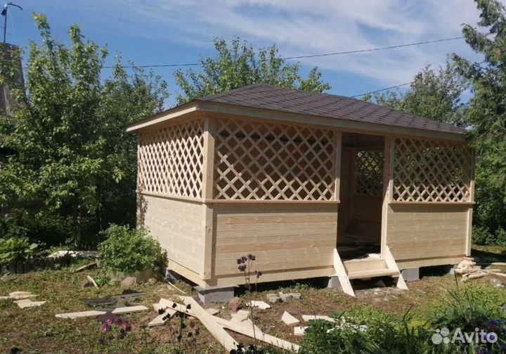 Деревянные беседки