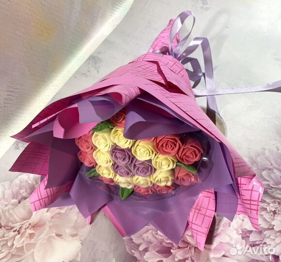 Съедобные букеты из шоколада, шоколадные розы