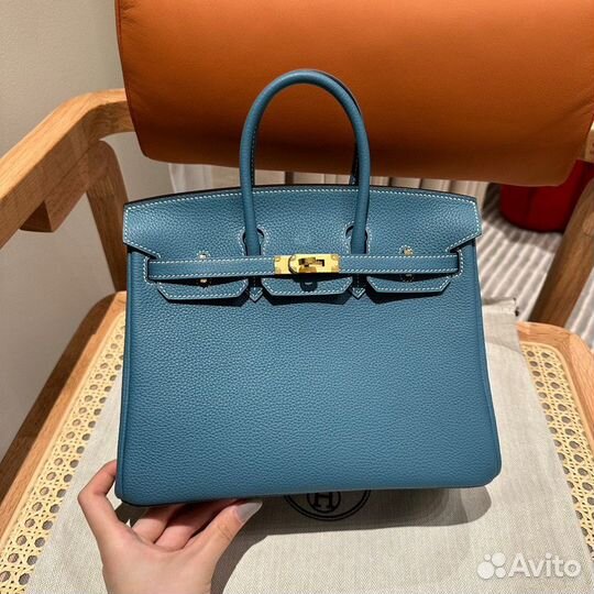 Сумка Hermes Birkin 25 см 18к Bleu Jean в наличии