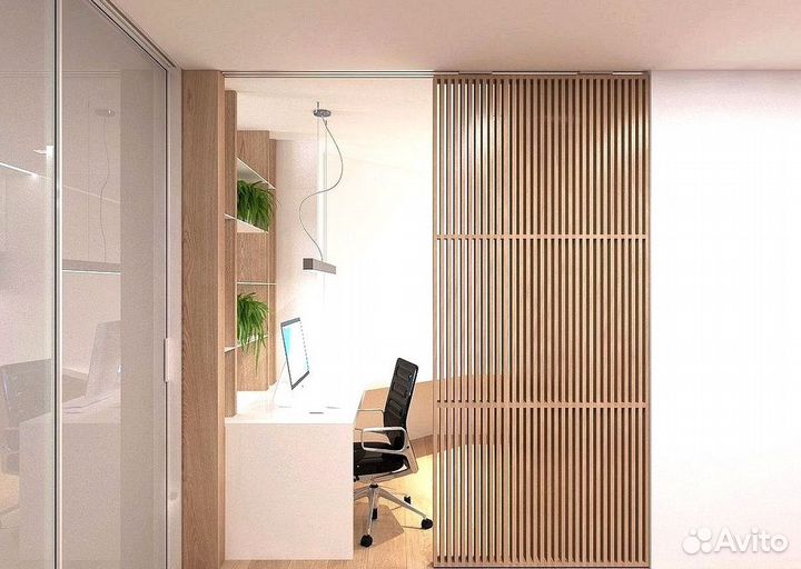 Раздвижная реечная дверь