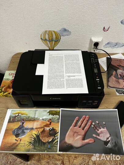 Цветной струйный мфу принтер с снпч, Canon, Wi-Fi