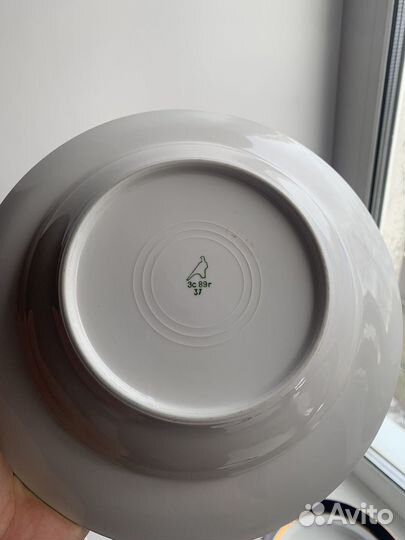 Тарелки кобальт СССР Дулево