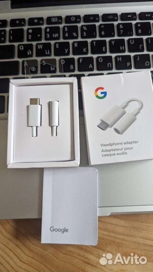 Google адаптер переходник USB-C jack 3.5 mm