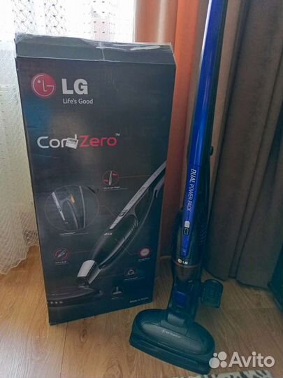 Беспроводной вертикальный пылесос lg