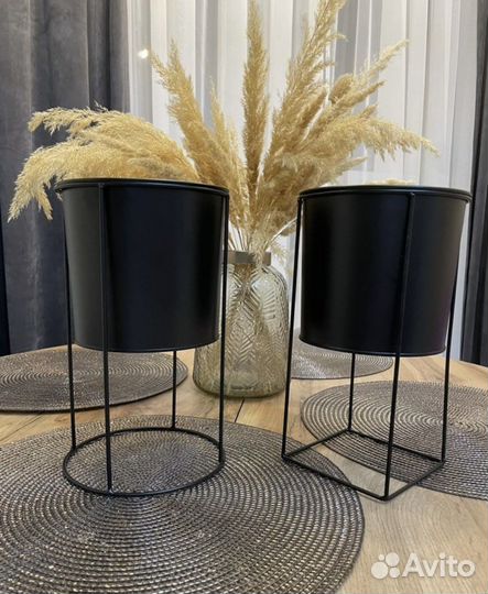 Кашпо лофт на подставке