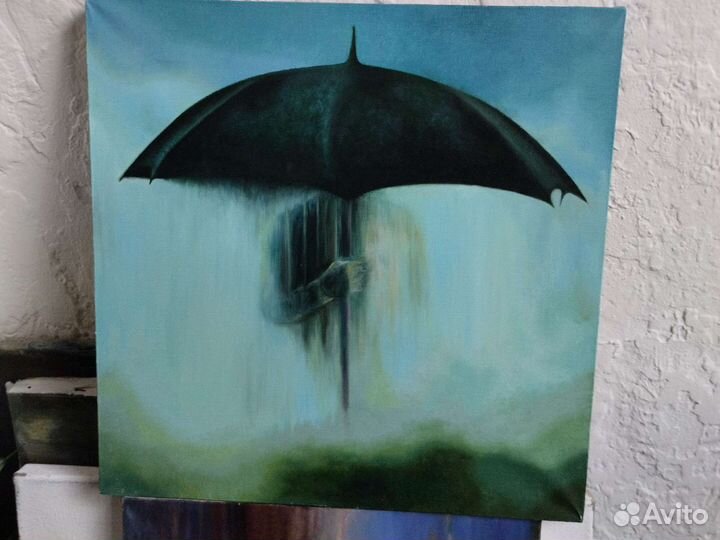 Картина маслом на холсте 40х40