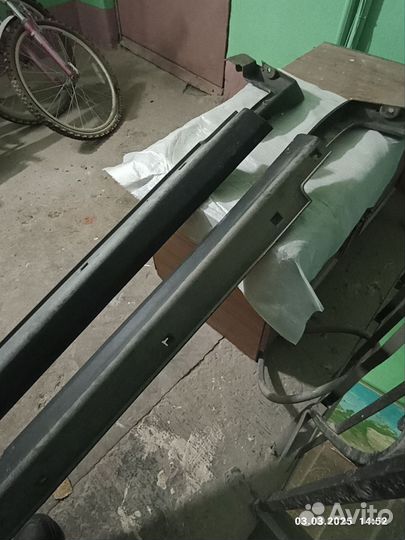 Накладки порогов hyundai santa fe 3