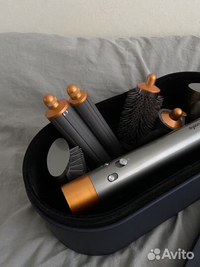 Dyson airwrap long hs05 nickel and copper стайлер