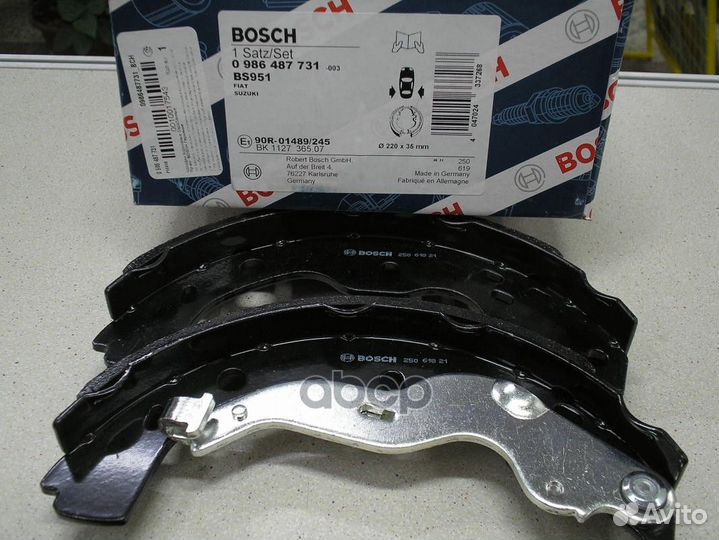 0 986 487 731 колодки барабанные Fiat Sedici 1