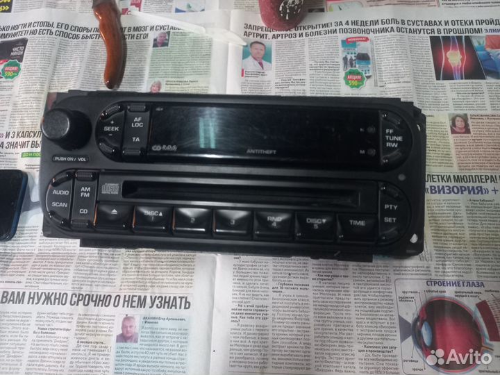 Магнитола chrysler sebring Voyager Volga Siber