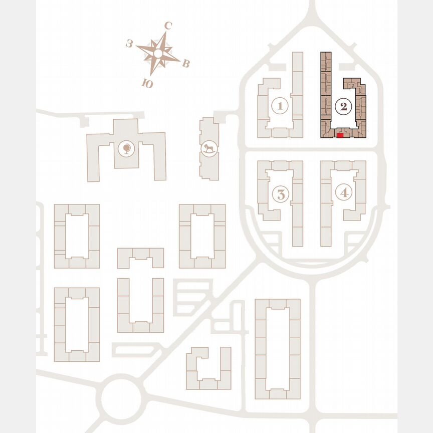 2-к. квартира, 58,1 м², 2/4 эт.