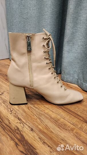 Ботильоны zara кожа 38