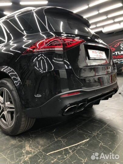 Диффузор + насадки стиль 63 AMG Mercedes GLE v167