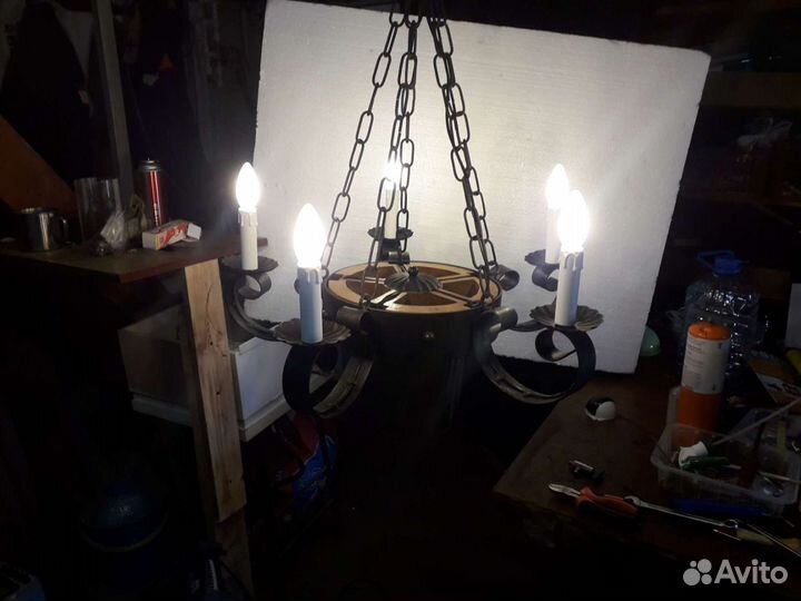 Люстра ретро для коттеджа