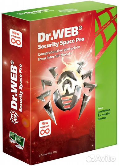 Антивирус Dr.Web Security Space на 1 год ключ