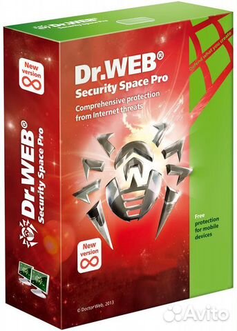 Антивирус Dr.Web Security Space на 1 год ключ