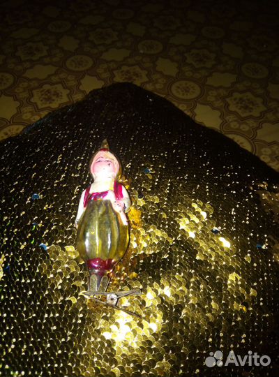 Редкая, старинная, елочная игрушка