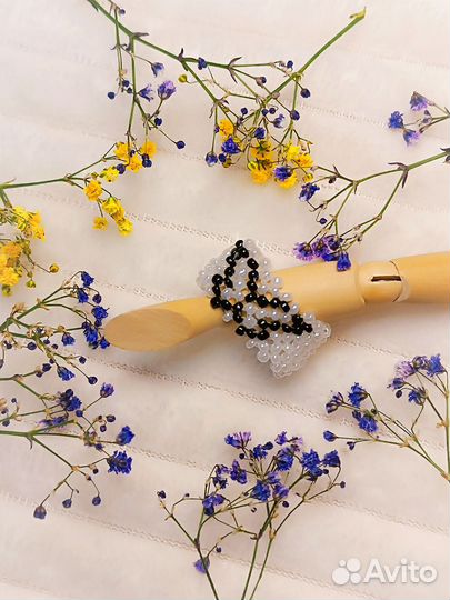 Кольцо из бисера