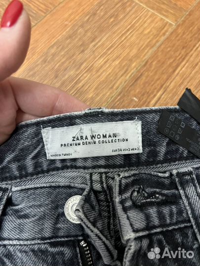 Джинсы zara черные 42 44 размер