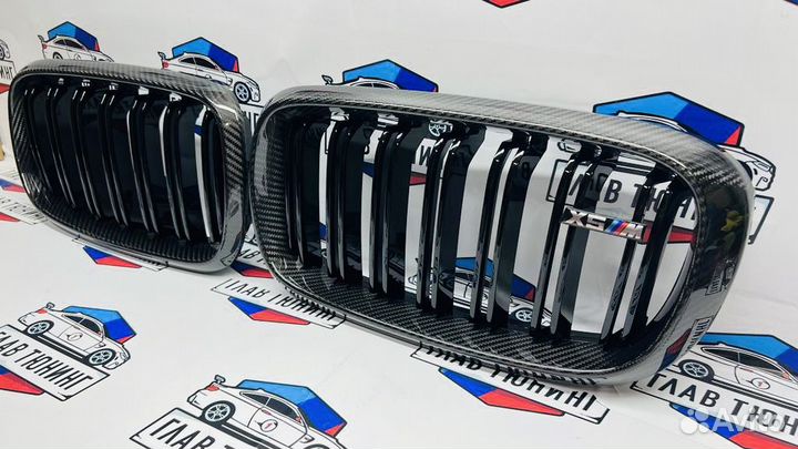 Решетка радиатора BMW X5 F15 X6 F16 dry carbon