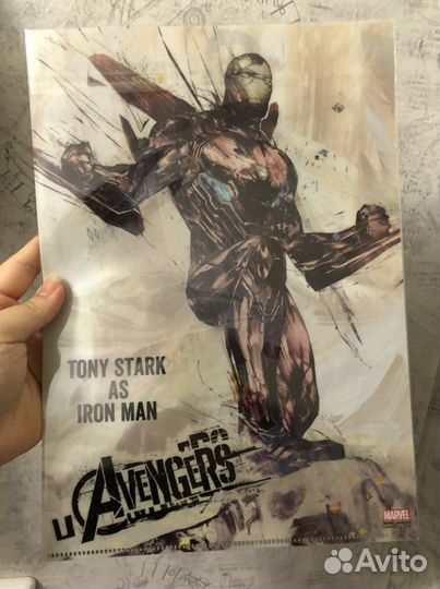 Папка для документов Капитан Америка/Железный Чело