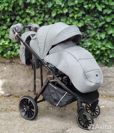Коляска Luxmom 760 3в1 (Grey)