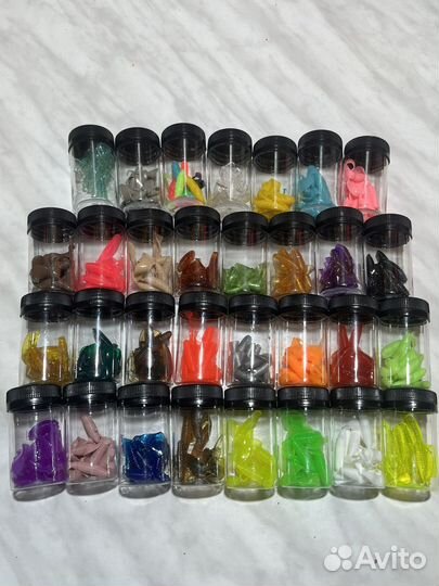 Силиконовые приманки на окуня. Джильт. 2 дюйма