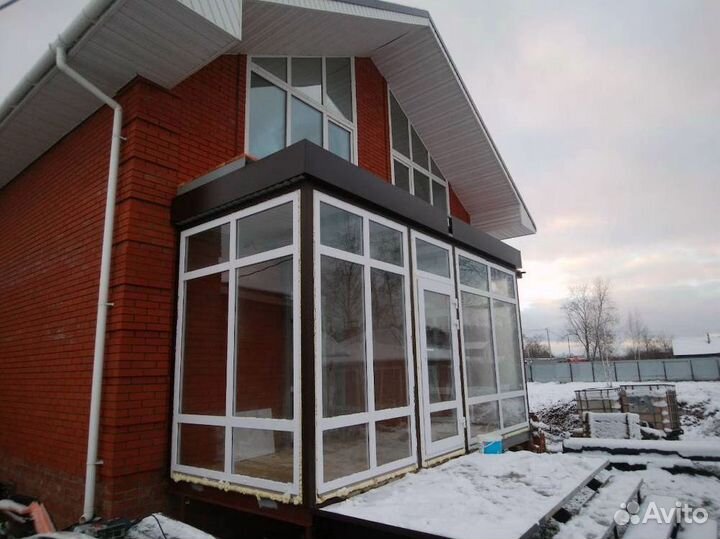 Пластиковые окна, остекление террасы под заказ