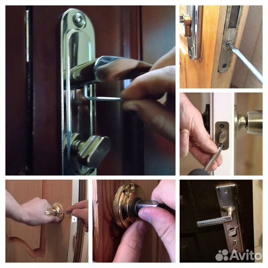 Ремонт, замена ручек дверных замков входных дверей