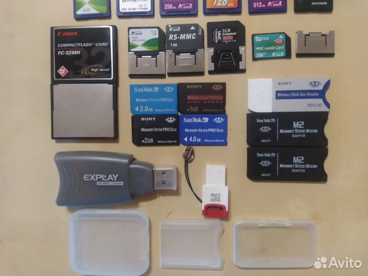 Адаптер XD Picture. Карты SD, XD, Memory Stick, M2