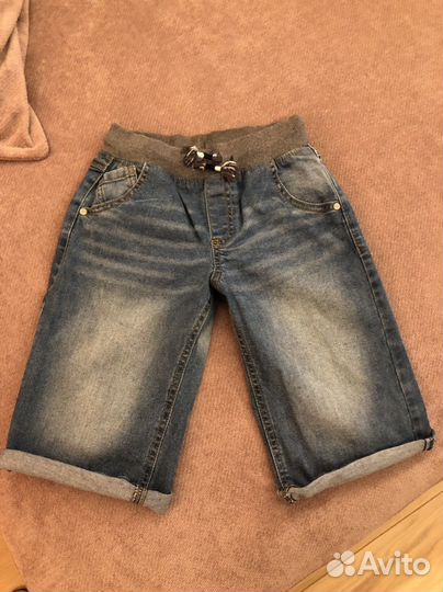 Джинсовые шорты для мальчика 122-128