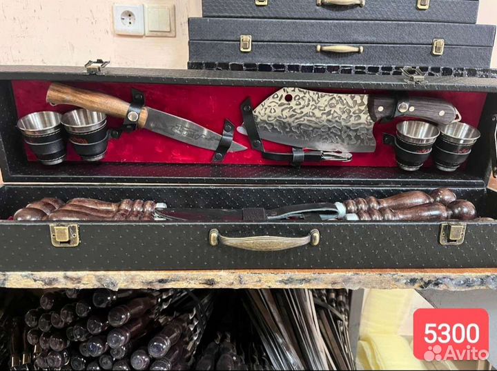 Шашлычный набор шампура нож Кизляр