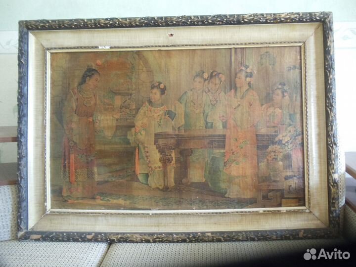 Старинная сюжетное изображение картины