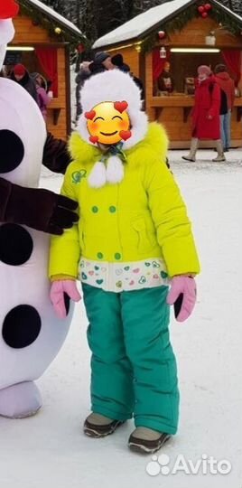 Зимний комбенизон куртка и штаны 98-104 см