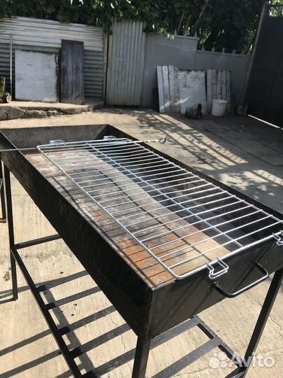 Решетка нерж для жарки мяса на гриле мангале