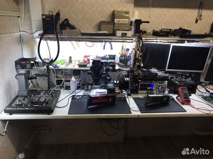 Профессиональный ремонт видеокарт ноутбуков и пк