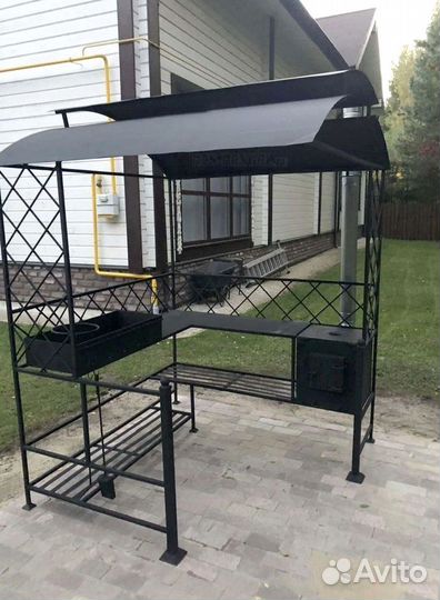 Мангал с печью