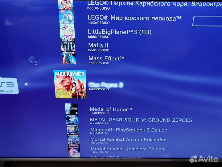 Sony PS3 slim прошита +133 игры