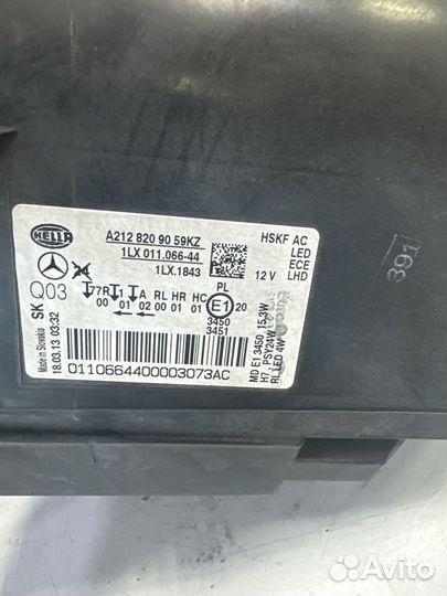 Фара правая w212 рест a2128209059