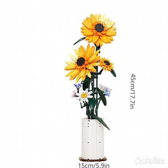 Конструктор lego flowers аналог (92039)