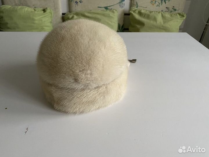 Шапка, берет норковая, Русский мех, размер L